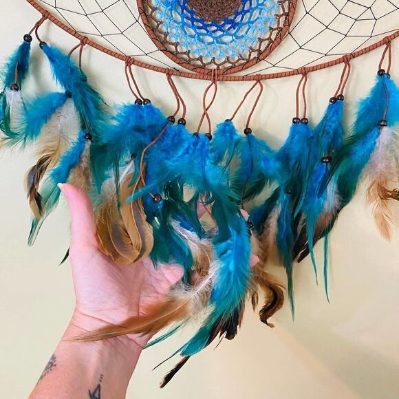 Evil Eye Feather Dream Catcher - Picture 4 of 6